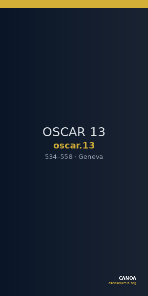 OSCAR 13 — CANOA
