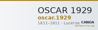 OSCAR 1929 — CANOA