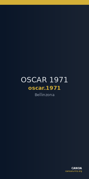 OSCAR 1971 — CANOA