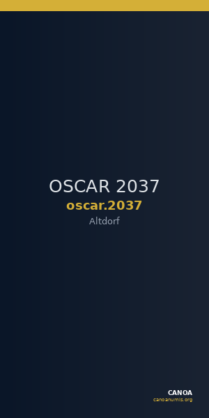 OSCAR 2037 — CANOA
