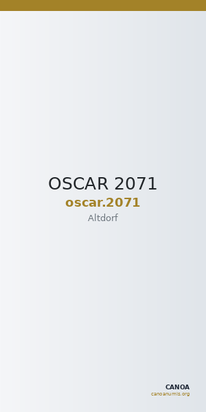 OSCAR 2071 — CANOA