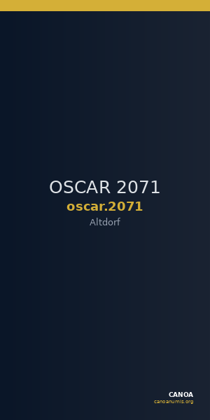 OSCAR 2071 — CANOA