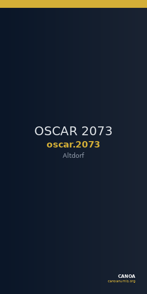 OSCAR 2073 — CANOA