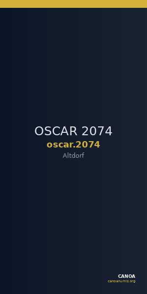 OSCAR 2074 — CANOA