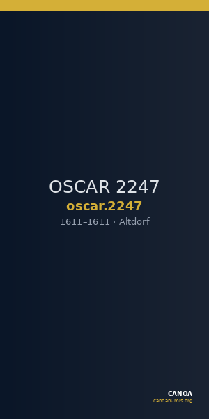 OSCAR 2247 — CANOA