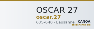 OSCAR 27 — CANOA