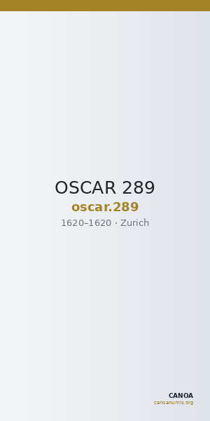 OSCAR 289 — CANOA