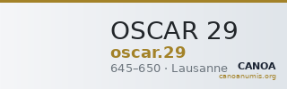 OSCAR 29 — CANOA