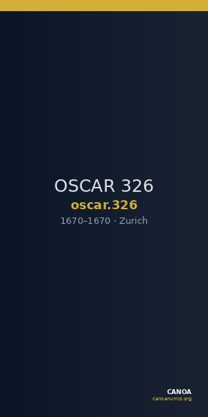 OSCAR 326 — CANOA