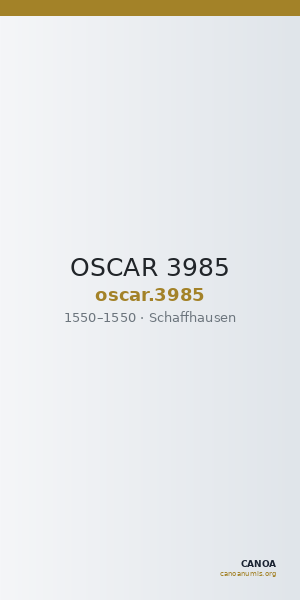 OSCAR 3985 — CANOA