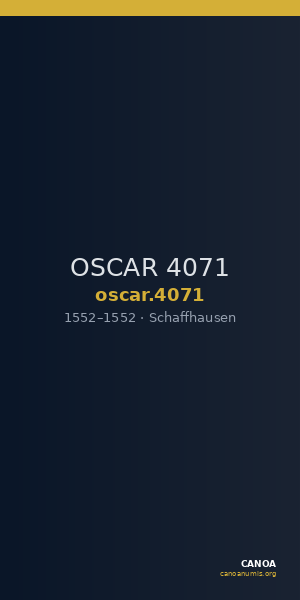 OSCAR 4071 — CANOA