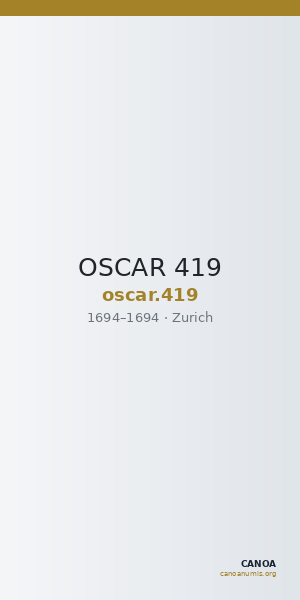 OSCAR 419 — CANOA