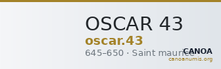 OSCAR 43 — CANOA