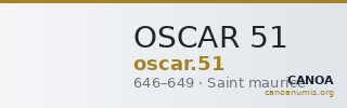 OSCAR 51 — CANOA