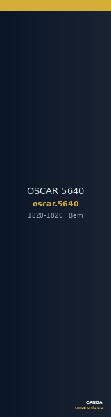 OSCAR 5640 — CANOA
