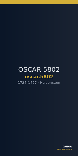 OSCAR 5802 — CANOA