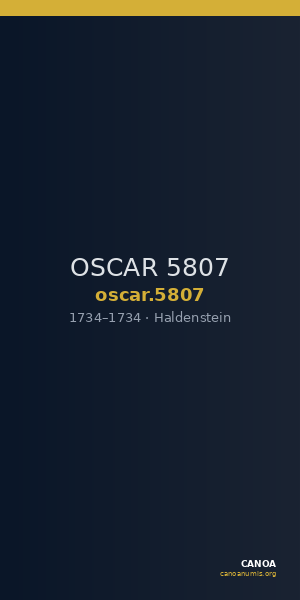 OSCAR 5807 — CANOA
