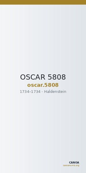 OSCAR 5808 — CANOA