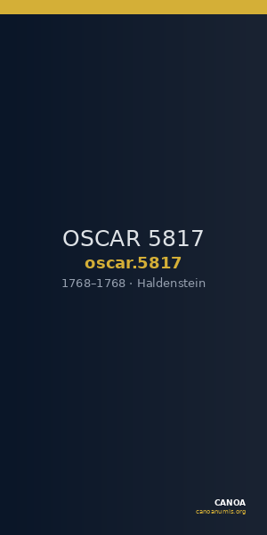 OSCAR 5817 — CANOA