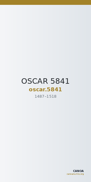 OSCAR 5841 — CANOA