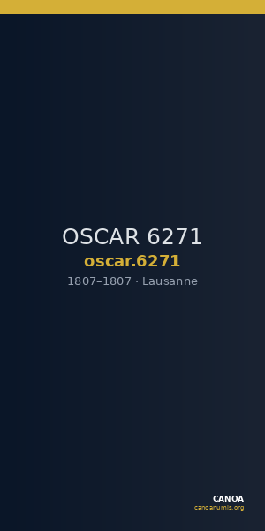 OSCAR 6271 — CANOA