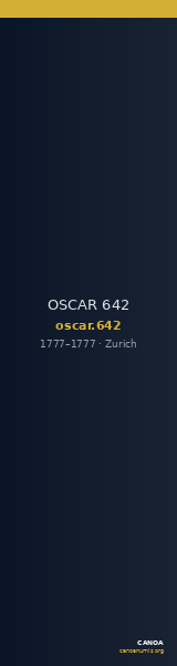 OSCAR 642 — CANOA