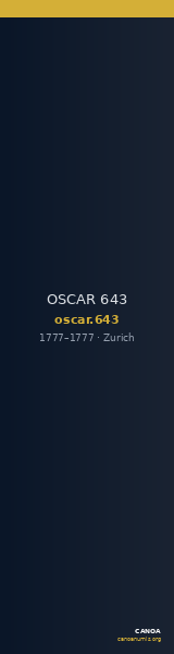 OSCAR 643 — CANOA