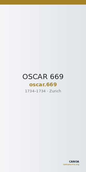OSCAR 669 — CANOA