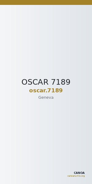 OSCAR 7189 — CANOA