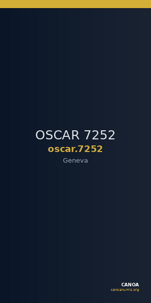 OSCAR 7252 — CANOA