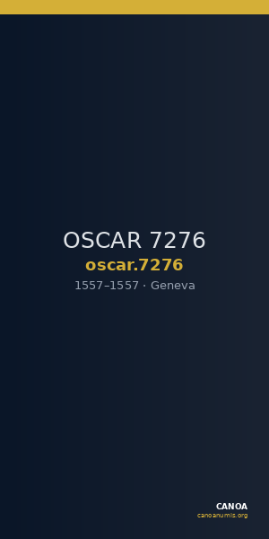OSCAR 7276 — CANOA