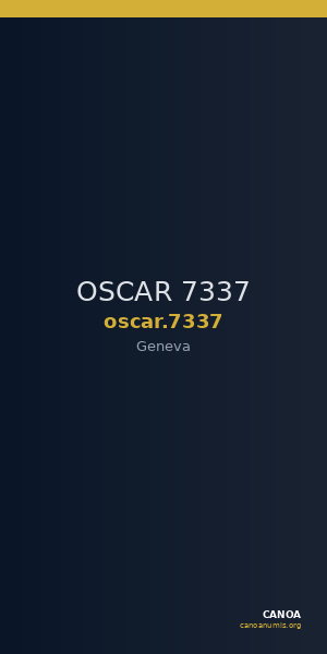 OSCAR 7337 — CANOA