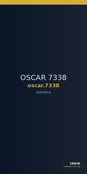 OSCAR 7338 — CANOA