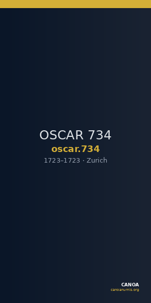 OSCAR 734 — CANOA