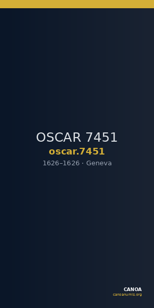 OSCAR 7451 — CANOA