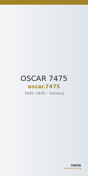 OSCAR 7475 — CANOA