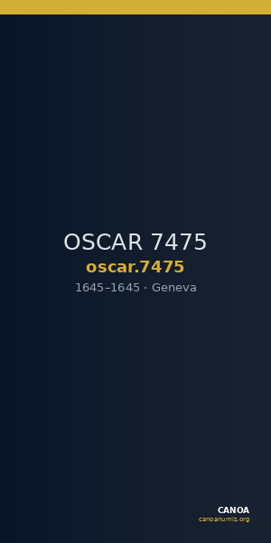 OSCAR 7475 — CANOA