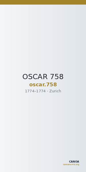 OSCAR 758 — CANOA