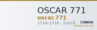 OSCAR 771 — CANOA