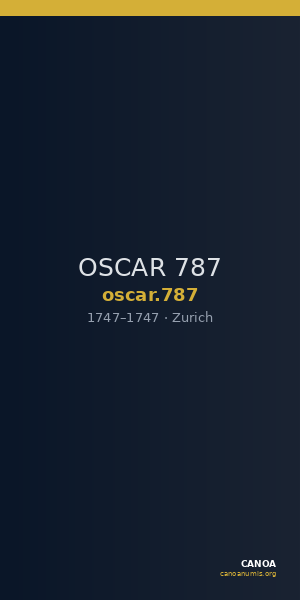 OSCAR 787 — CANOA