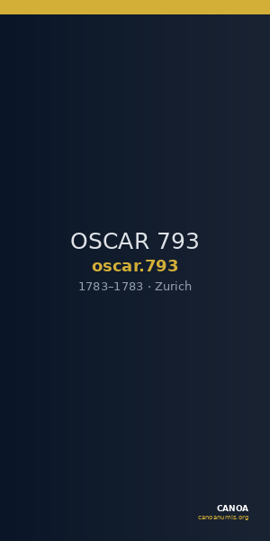 OSCAR 793 — CANOA