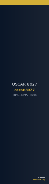 OSCAR 8027 — CANOA