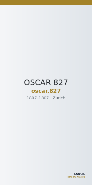 OSCAR 827 — CANOA