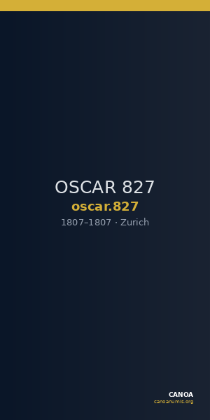 OSCAR 827 — CANOA