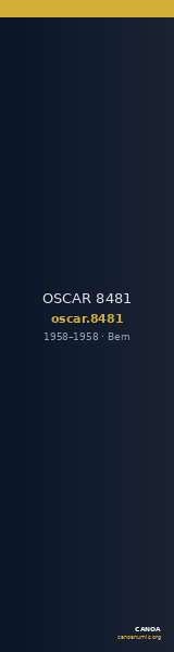 OSCAR 8481 — CANOA