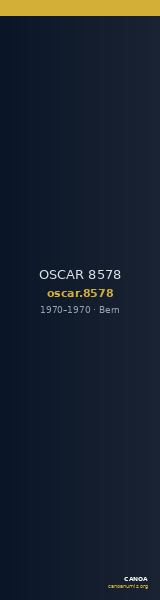 OSCAR 8578 — CANOA