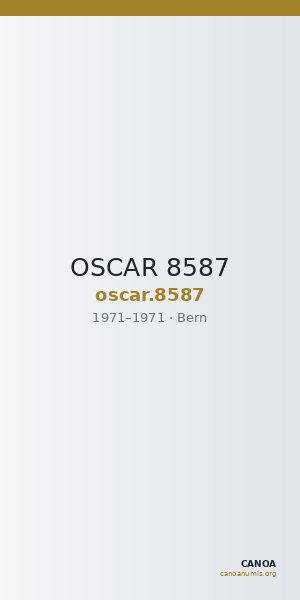 OSCAR 8587 — CANOA