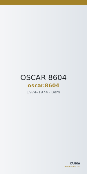 OSCAR 8604 — CANOA