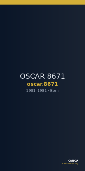 OSCAR 8671 — CANOA