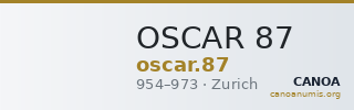 OSCAR 87 — CANOA